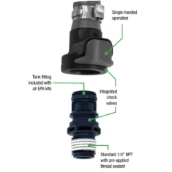 Bensinkopling universal han og hun - sprutfri