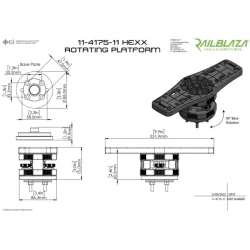 Railblaza HEXX kartplotterbrakett 