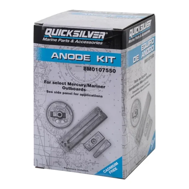 Quicksilver Mercury Anodekit 75-250hk Verado/Optimax Aluminium Mercury/Mariner 135-200 Verado 4-syl 