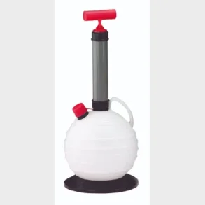 Oljesugepumpe manuell vakuum Modell 6000 - 6 Liter Vakuumpumpe m/tilbakeslagsventil Slange  6 mm 6 