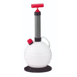 Oljesugepumpe manuell vakuum Modell 6000 - 6 Liter Vakuumpumpe m/tilbakeslagsventil Slange � 6 mm 6 