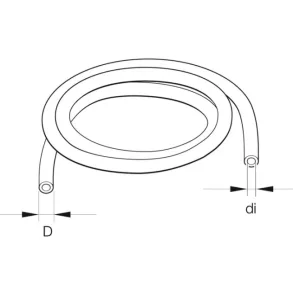 Ebersp�cher drivstoffr�r bl� 4mm/2mm Innvendig �: 2 mm 