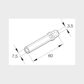 Ebersp�cher Drivstoffovergang 7,5/3,5mm gummi For Airtronic og Hydronic Fra 7,5 mm til 3,5 mm