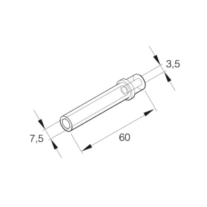 Ebersp�cher Drivstoffovergang 7,5/3,5mm gummi For Airtronic og Hydronic Fra 7,5 mm til 3,5 mm