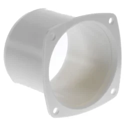 Bakstykke med 75mm stuss til 85x85mm ventilrist