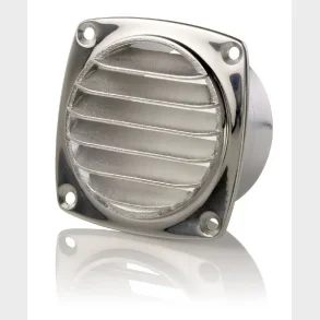 Ventilrist AISI316 91x91mm m/Stuss Syrefast st�l Slangestuss 75 mm