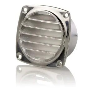 Ventilrist AISI316 91x91mm m/Stuss Syrefast stl Slangestuss 75 mm