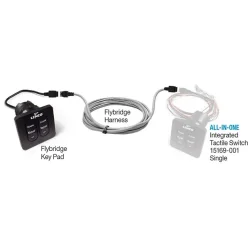Lenco Flybridgekit m/Indikator for nye Tactilepanel 3m kabel 