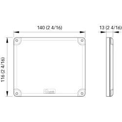 Quick ACTION overflatemontert LED-lys 12/24V-10W