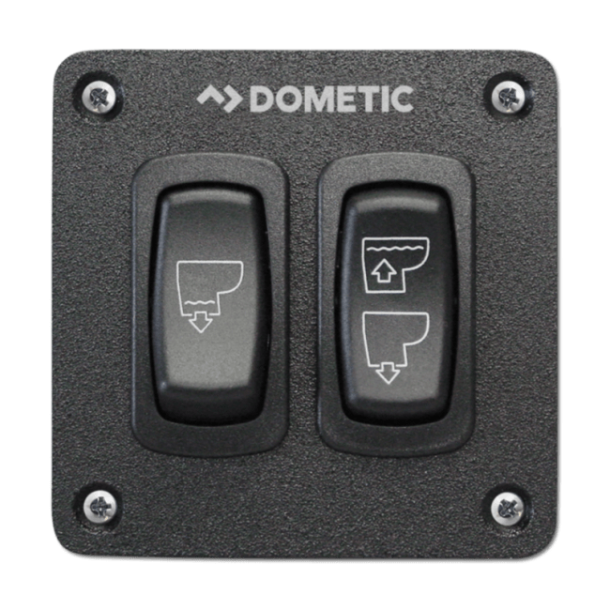 Dometic DFST spylebryter med tre funksjoner til toalett 12/24V For Dometic MasterFlush 7100/7200/810