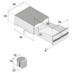 Vitrifrigo Kjleskuff D30A Flyttbar kompressor 12/24V - 30 liter