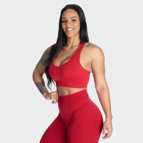 Scrunch Sports Bra   Chili Red