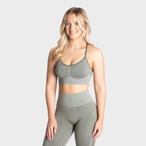 Curve Scrunch Bra  Green Melange