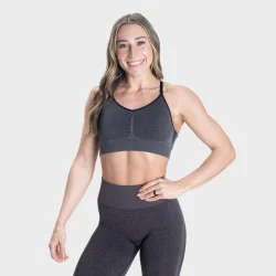 Curve Scrunch Bra  Black Melange