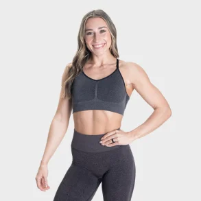 Curve Scrunch Bra  Black Melange