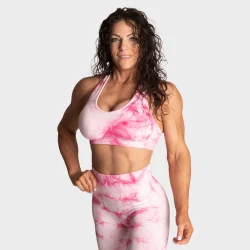 Tie Dye Sport Bra Pink Tie Dye