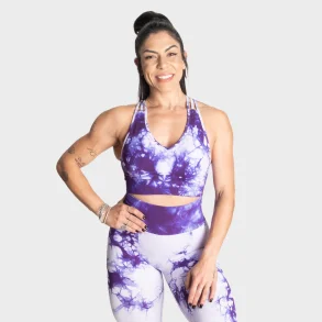 Entice Sports Bra Purple Tie Dye