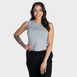 NY Tank  Grey Melange