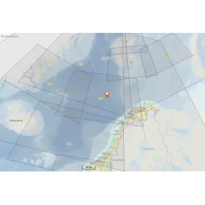 Fiskeri/overseilingskart 303 Norskehavet, Norge - Jan Mayen