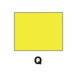 Signalflagg Q 45cm