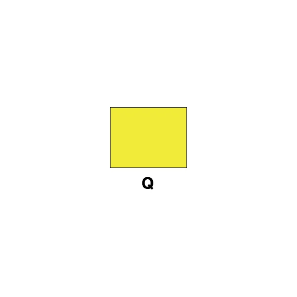 Signalflagg Q 45cm