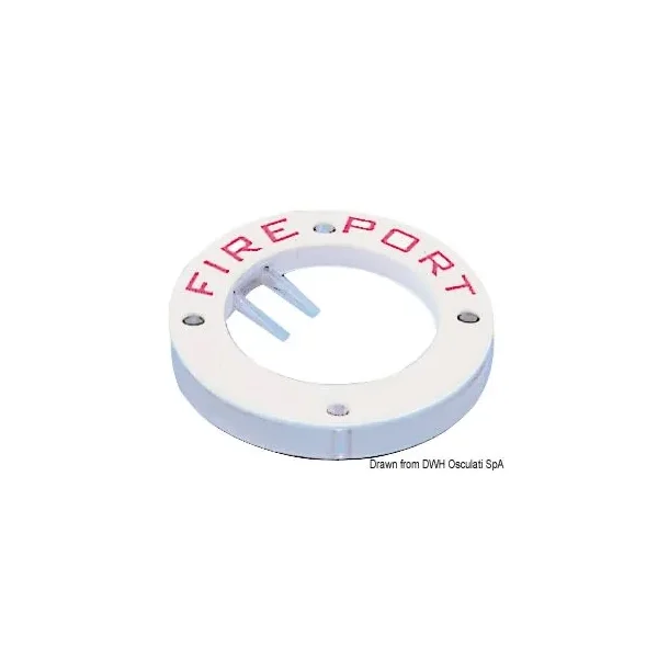 Fire Port ABS Hvit plast