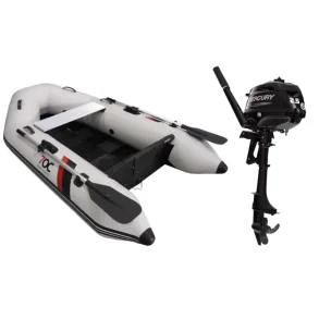 Pakketilbud 7OC Gummibt 230 + 2,5hk Mercury