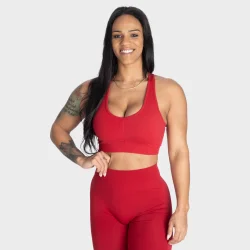 Scrunch Sports Bra   Chili Red
