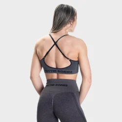 Curve Scrunch Bra  Black Melange