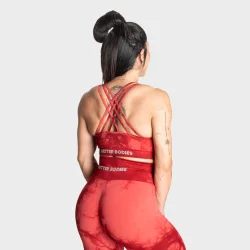 Entice Sports Bra  Red Tie Dye