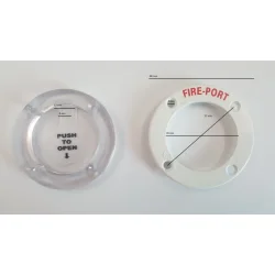 Fire Port ABS Hvit plast