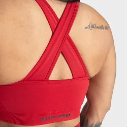 Scrunch Sports Bra   Chili Red