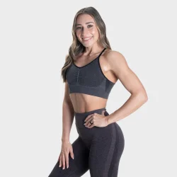 Curve Scrunch Bra  Black Melange