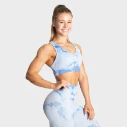 Tie Dye Sports Bra  Blue Tie Dye