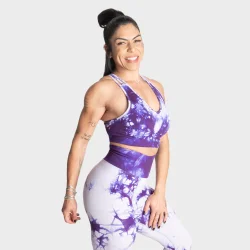 Entice Sports Bra Purple Tie Dye