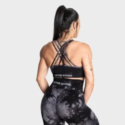 Entice Sports Bra Black Tie Dye
