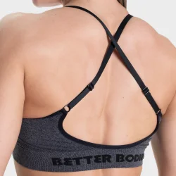 Curve Scrunch Bra  Black Melange