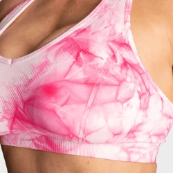 Tie Dye Sport Bra Pink Tie Dye