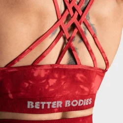 Entice Sports Bra  Red Tie Dye