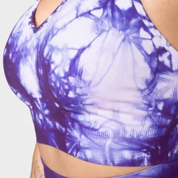 Entice Sports Bra Purple Tie Dye