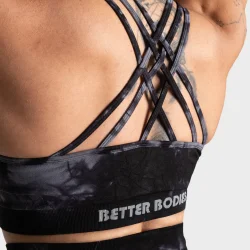 Entice Sports Bra Black Tie Dye