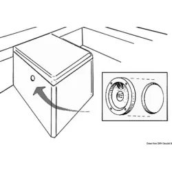 Fire Port ABS Hvit plast