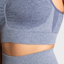 Curve Scrunch Bra  Blue Melange