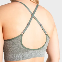 Curve Scrunch Bra  Green Melange