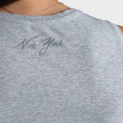 NY Tank  Grey Melange