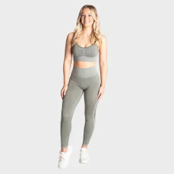 Curve Scrunch Bra  Green Melange