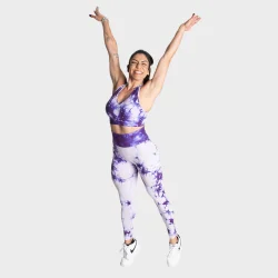 Entice Sports Bra Purple Tie Dye