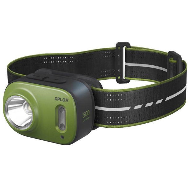 GP Xplor PHR17 oppladbar hodelykt, 500 lumen, kun 60 gram