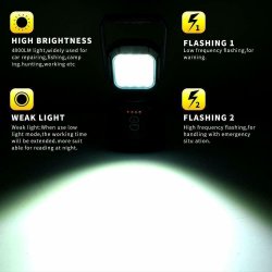 48W 16 Led oppladbar inspeksjon Vanntett utendrs ndlyslampe