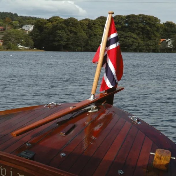 Btflagg Norge Royal Bomull Slitesterk bomull Forsterket flaggrygg Dobbeltsm
